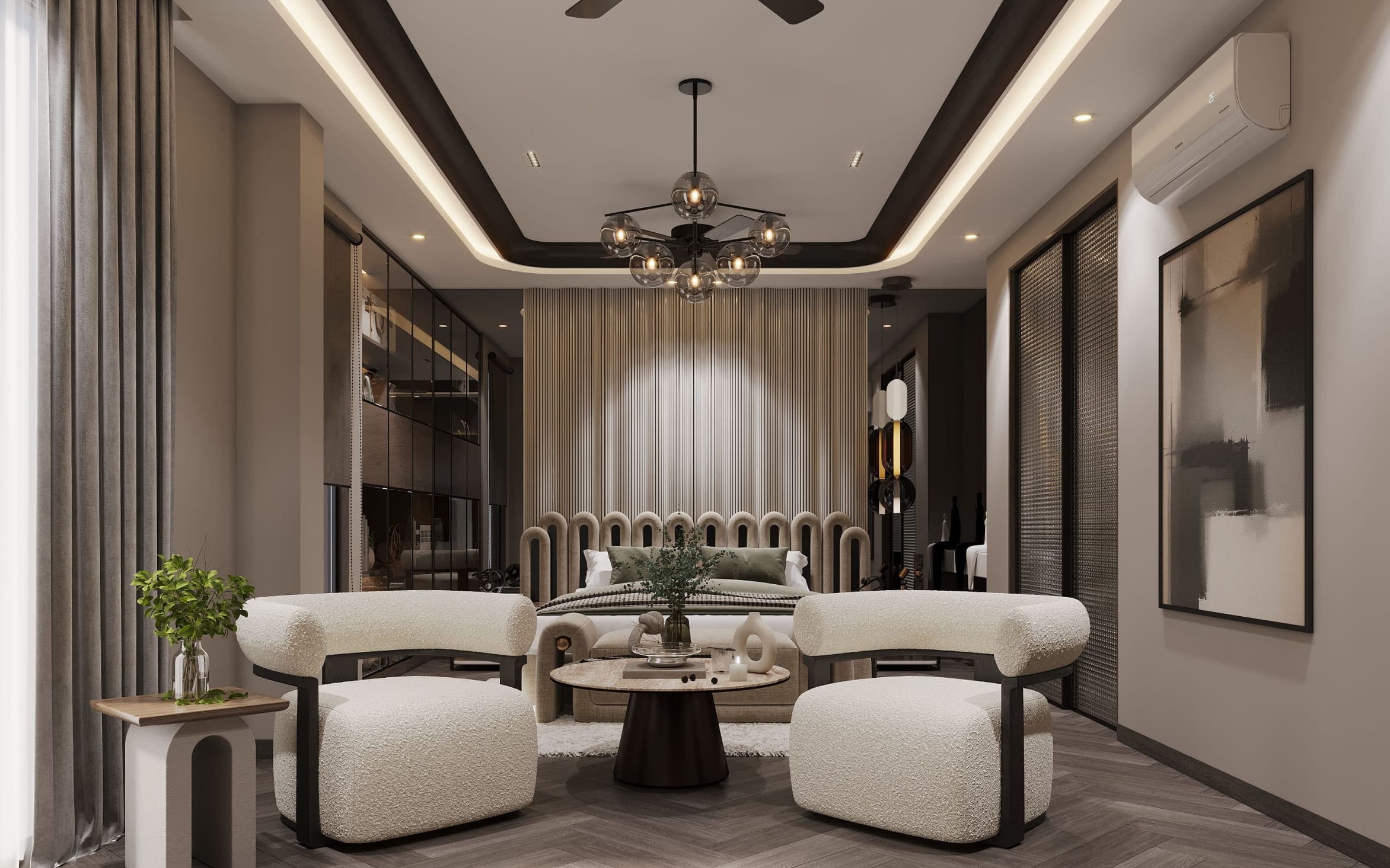 modern luxe bedroom